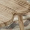 Vintiquewise Decorative Antique Heart Shaped Natural Wooden Accent Stool, Classic Room Decoration QI004379 - alternate 5